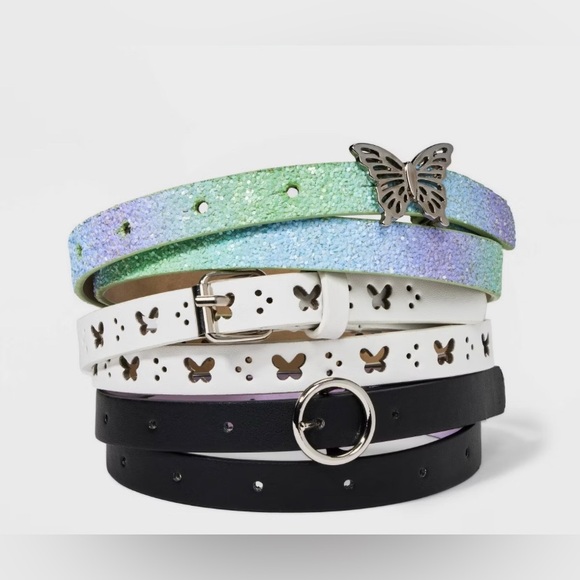 Cat & Jack Other - 3pk Butterfly Themed Belt Set - Cat & Jack™